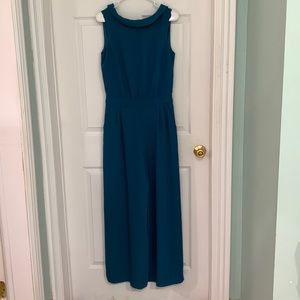 Boden Teal 10R Sleeveless Jumpsuit Like New